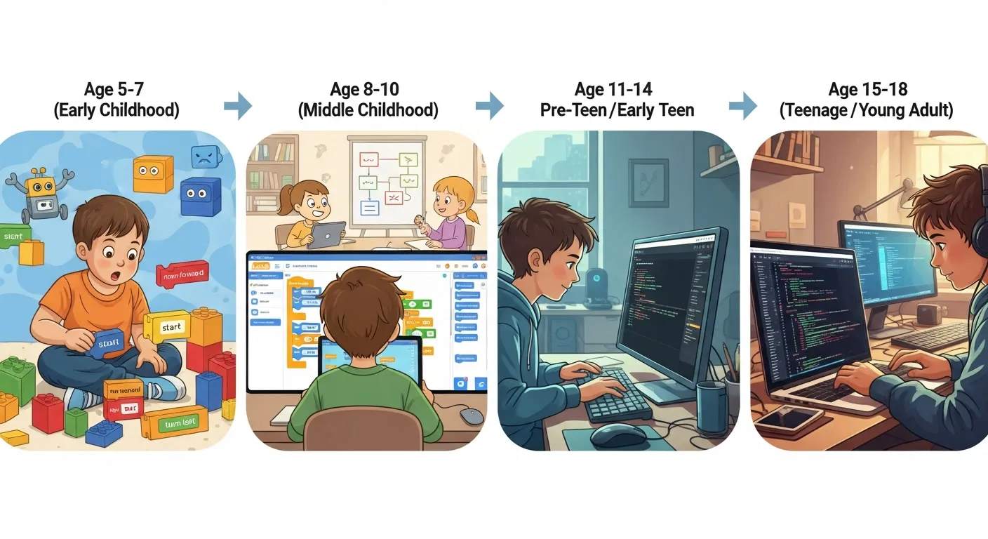 באיזה גיל להתחיל ללמוד תכנות — מדריך גילאים לילדים ונוער
