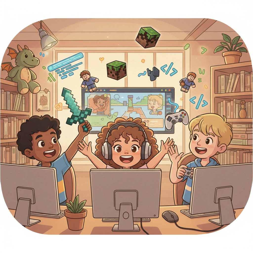 ילדים לומדים תכנות דרך משחקים