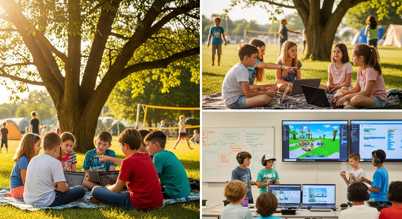 קייטנת תכנות לילדים — קייטנת מיינקראפט ורובלוקס