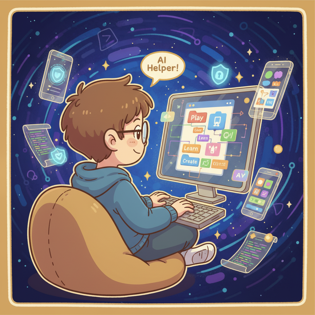 קייטנת פיתוח אפליקציות וסייבר + AI לילדים