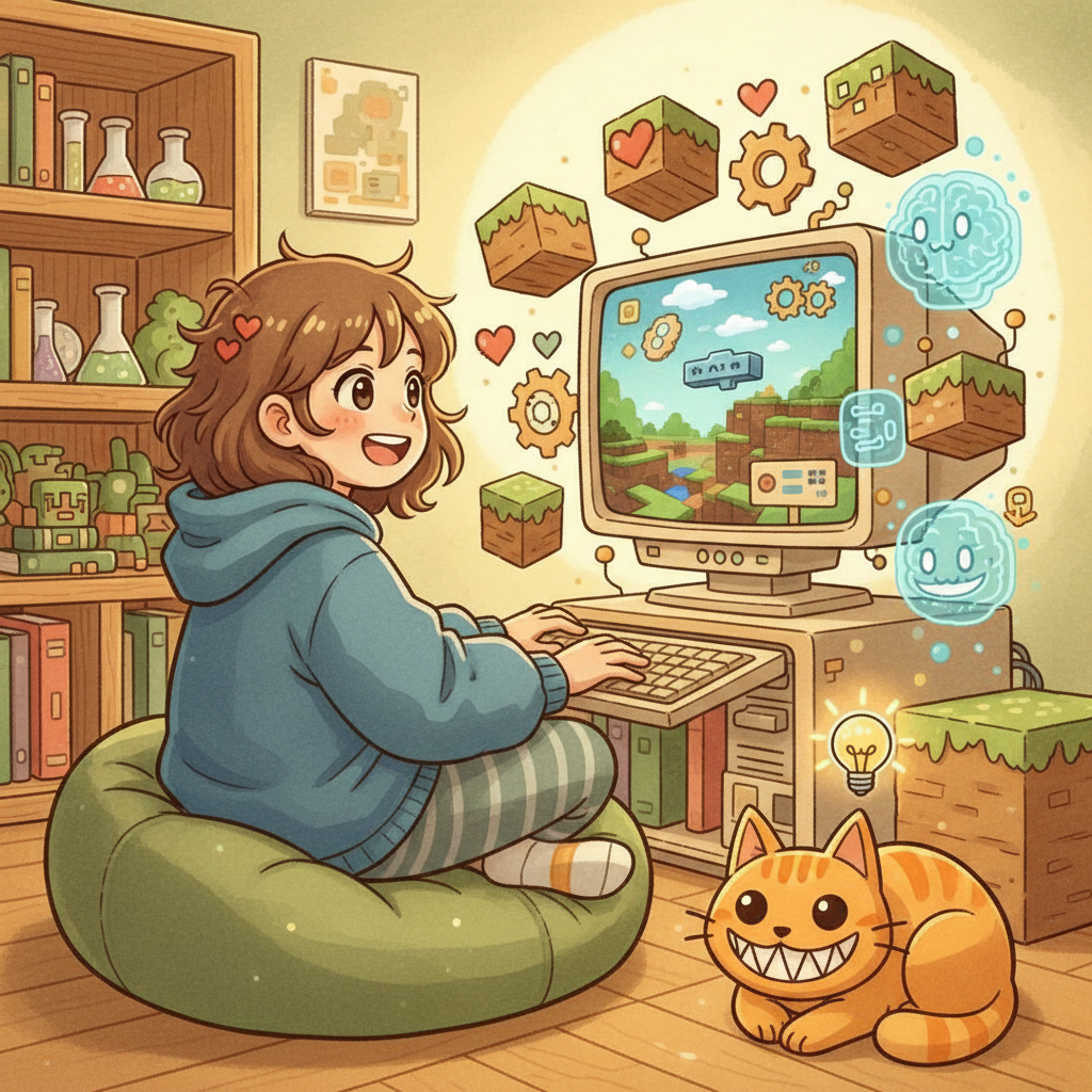 קייטנת מיינקראפט + AI לילדים