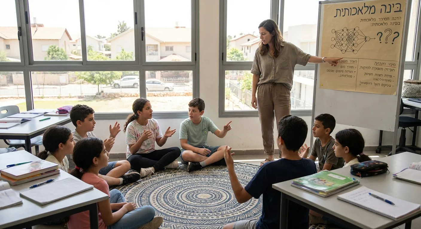 ילדים לומדים על בינה מלאכותית