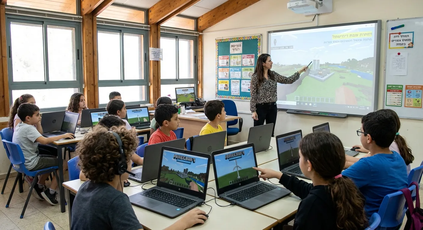ילדים לומדים STEM עם מיינקראפט