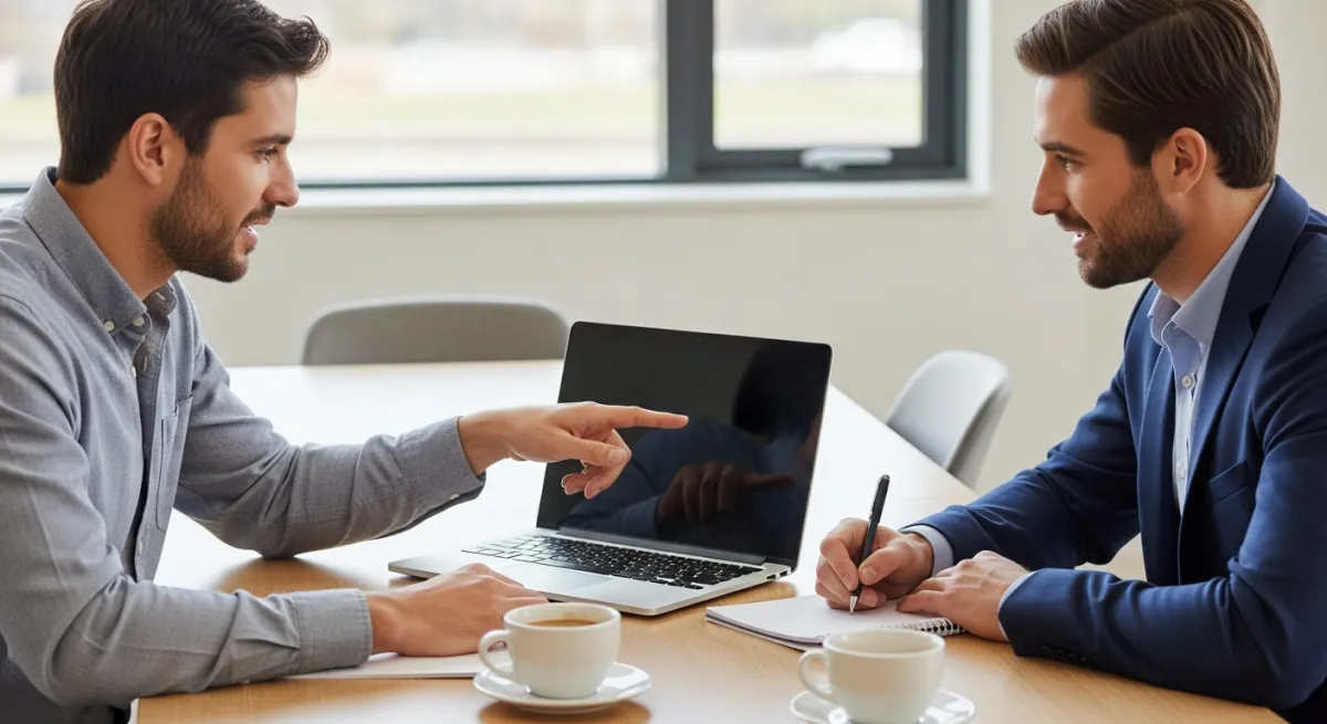 שתי מורות משתפות ידע ולומדות יחד על כלי AI